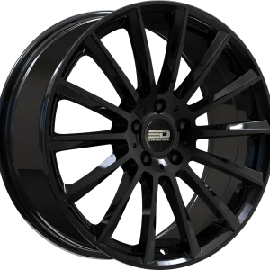 Euro Design – Sacco – Black – 18″x7.5″ 25mm – All weather Wheels – SAC1875F25666GB